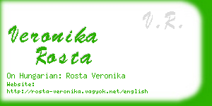 veronika rosta business card